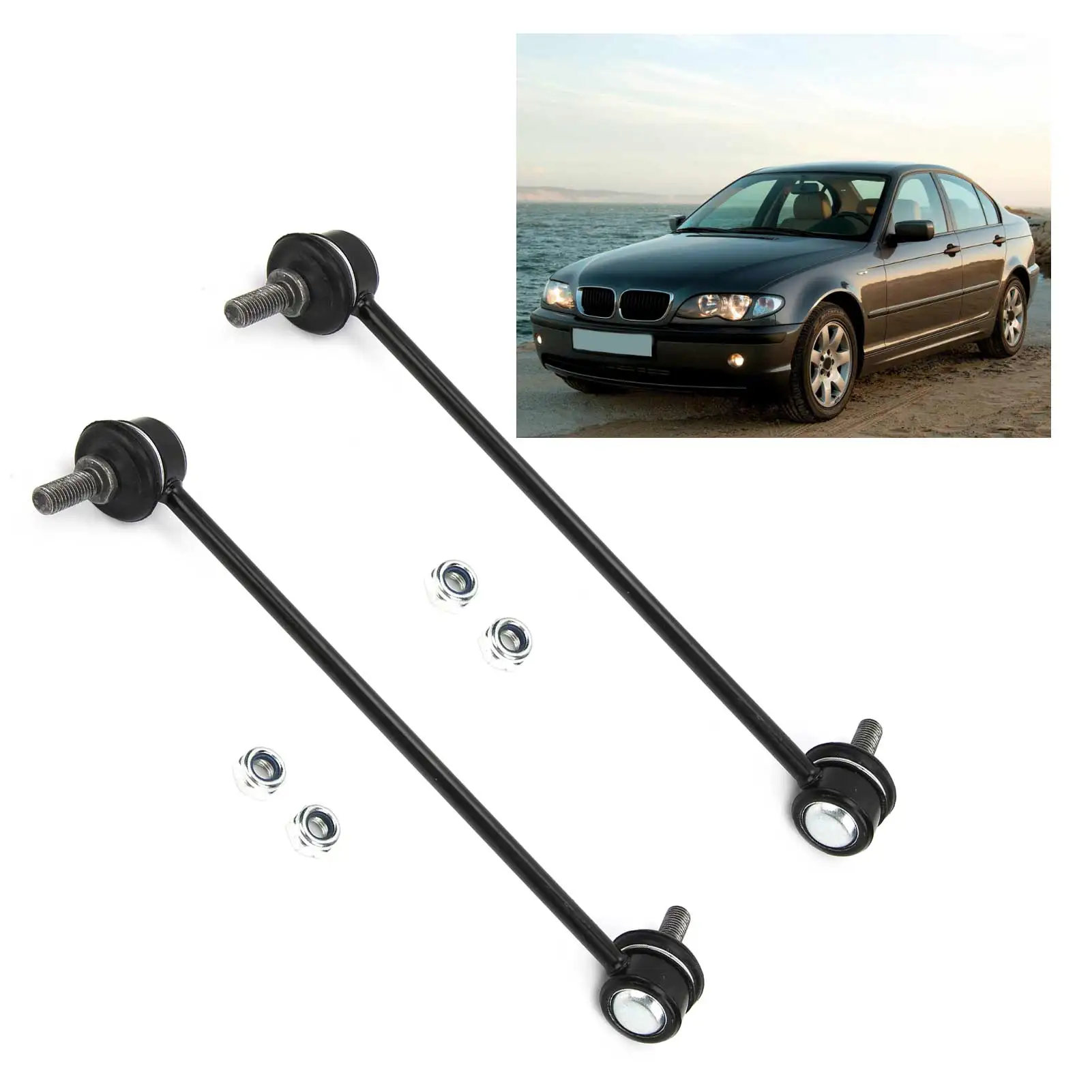 Car Front Stabiliser Sway Bars Anti Roll Bar Drop Links Kit 31351095694 31356751080 31356780847 Fit for BMW 3 Series E46