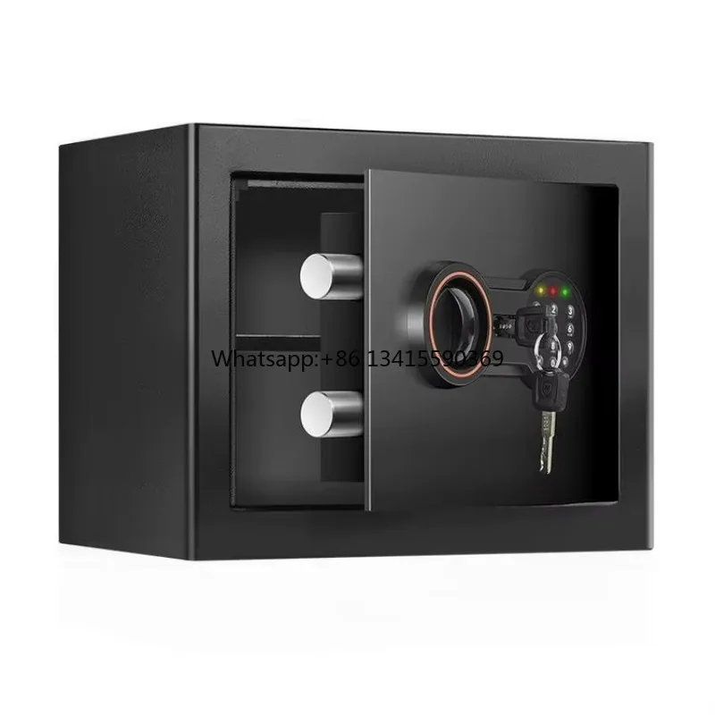 Mini Safe Support Black Metal Electronic Key Lock Box Durable Mini Safes for Home Hotel ...