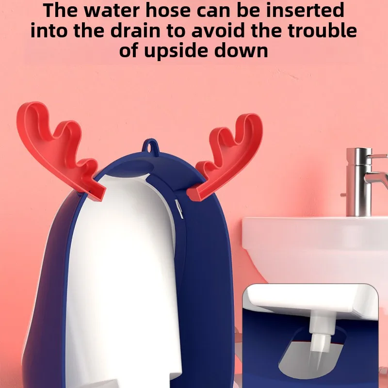 Cartoon Baby Toilet Urinal Boy Wall-mounted Adjustable Urinal Deer-shaped Boy Standing Toilet Training Urinal Easy To Clean 5