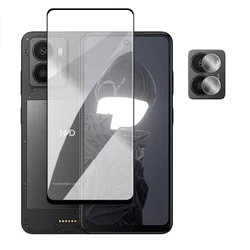 6 - in - 1 5G Tempered Glass Screen Protector and Lens Film with 2.5D Full Cover Glue for HMD Fusion (1 Glass and 1 Lens)