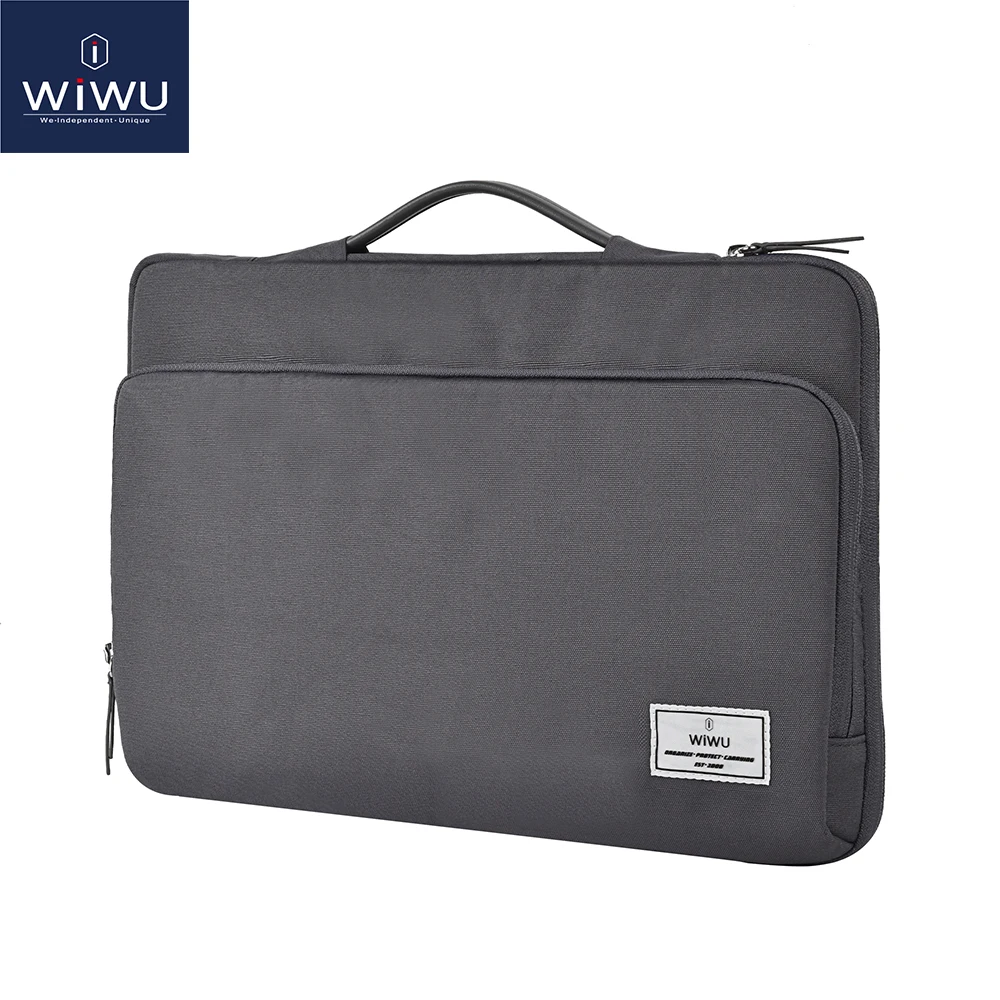 Wiwu-laptop Sleeve para Macbook Air Bolsa para Laptop à Prova de Choque Pro 13 m1 m2 14 Multi-bolsos 15.3 2023