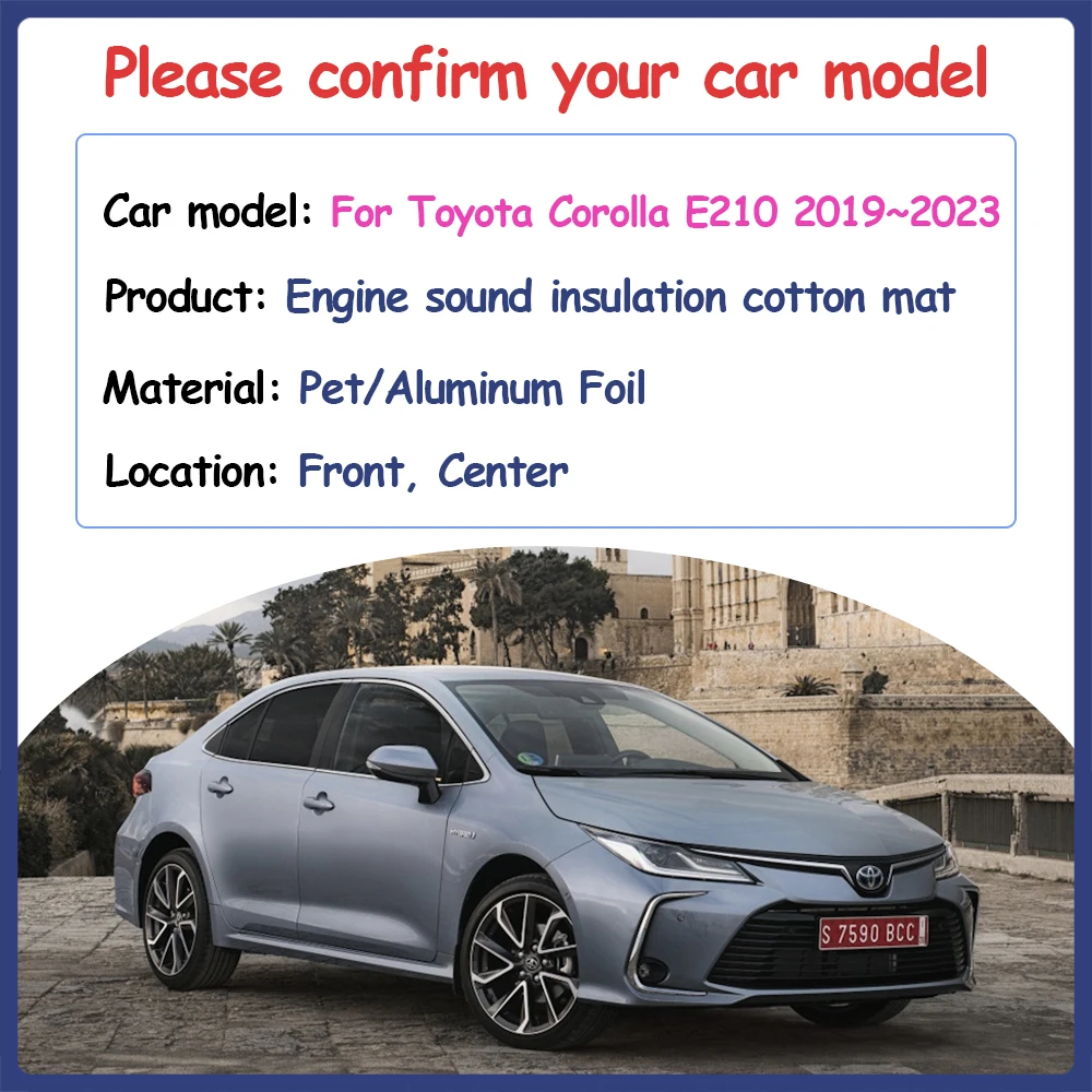 Isolant Thermique Voiture JiAnFacAI Pour Toyota CHR C-HR AX10 AX50