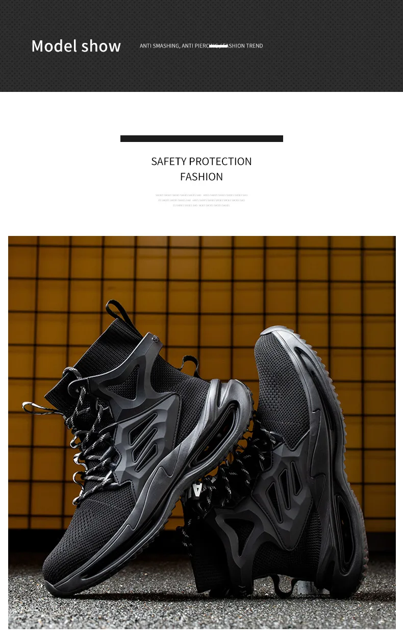 Construction Helper Anti-smash Indestructible Safety Shoes