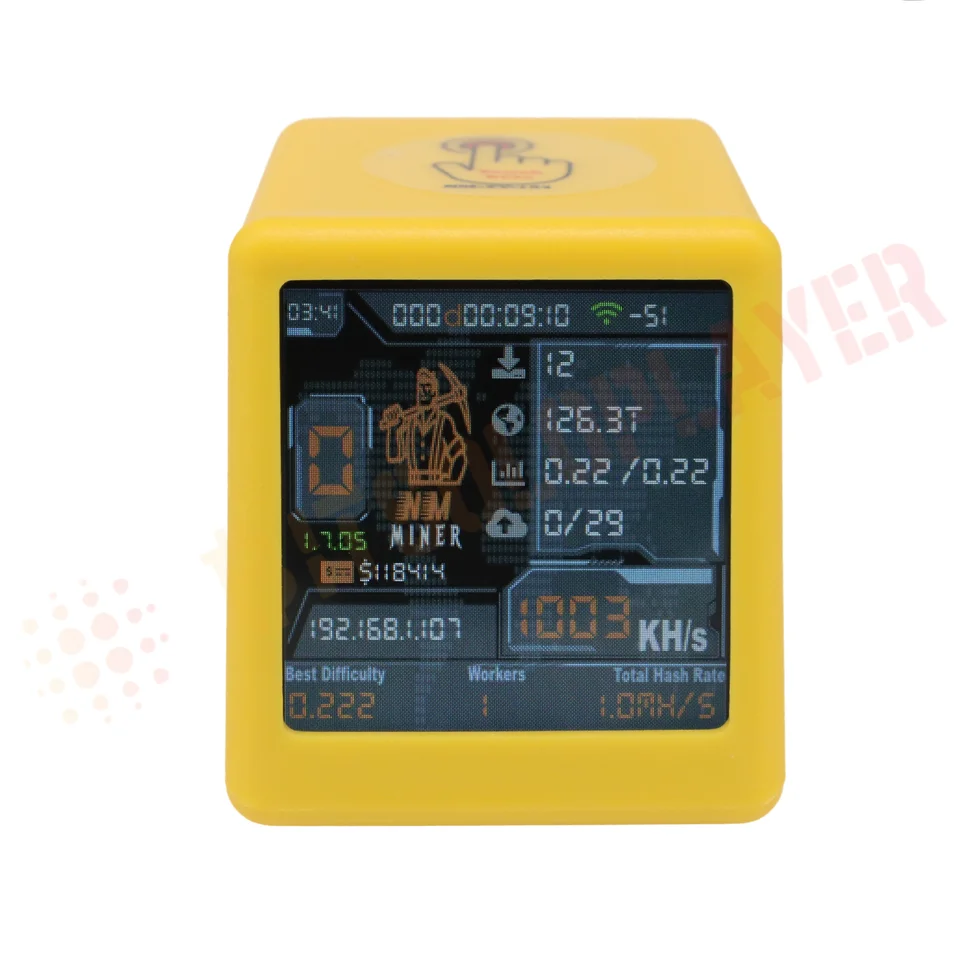 Btc Miner Huudngeje Nerdminer V2 NM Smart TV ESP32 BTC Solo Lotterys Miner  1060 /S Hashrate Low Power Stille Operation Desktop Takt One Shot Miner