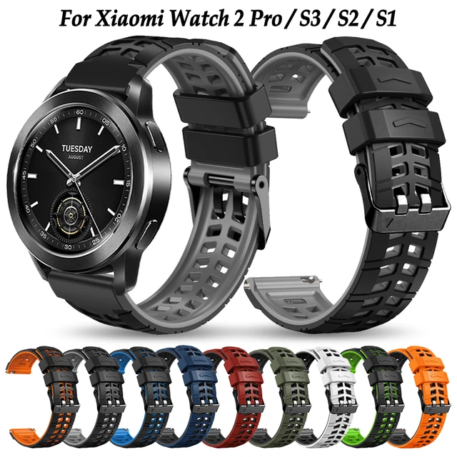 22mm Silicone Watch Band Straps For Xiaomi Mi Watch 2 Pro S3 S2 S1 Active  Pro Replacement Bracelet Mi Watch Color 2 Sport correa - AliExpress