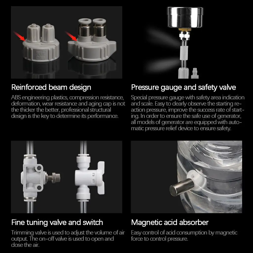 DIY CO2 Generator System Carbon Dioxide Generator for Salt Aquarium Fresh Fish Tank DIY CO2 Generator System Carbon Dioxide Generator for Salt Aquarium Fresh Fish Tank