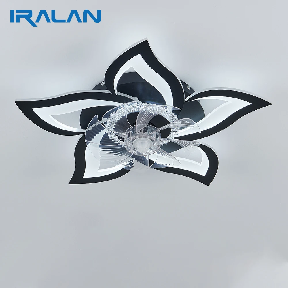Ceiling fan light IRALAN modern with light smart remote control and APP for room living room kitchen