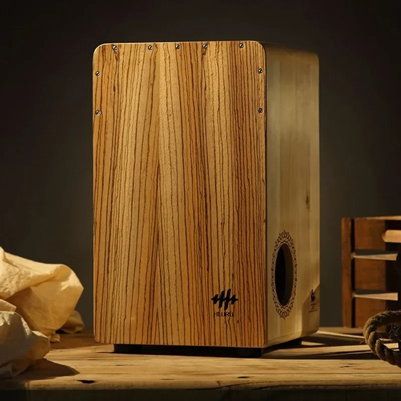 Solid Wood Cajon Box Drum Professional Hand Drums Portable Beginner Tambourine Meditation Sounds Fantastic Musical Instrument musical percussion instruments wooden hand drum