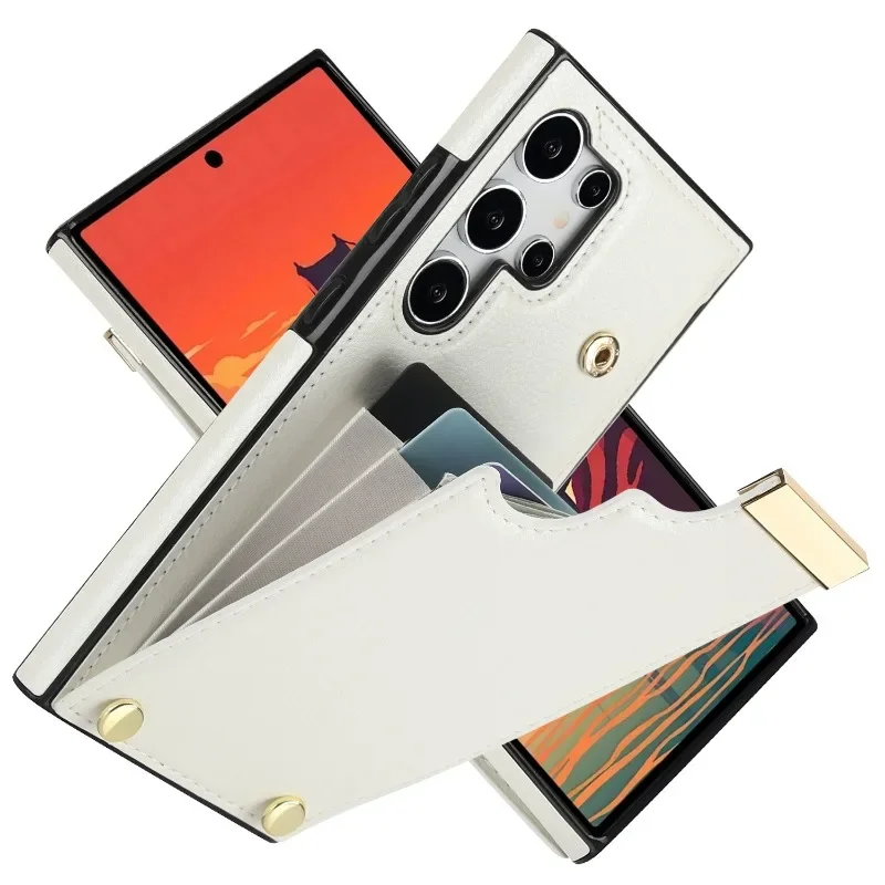 Elegant Leather Phone Case with Card Slot and Wallet Cover