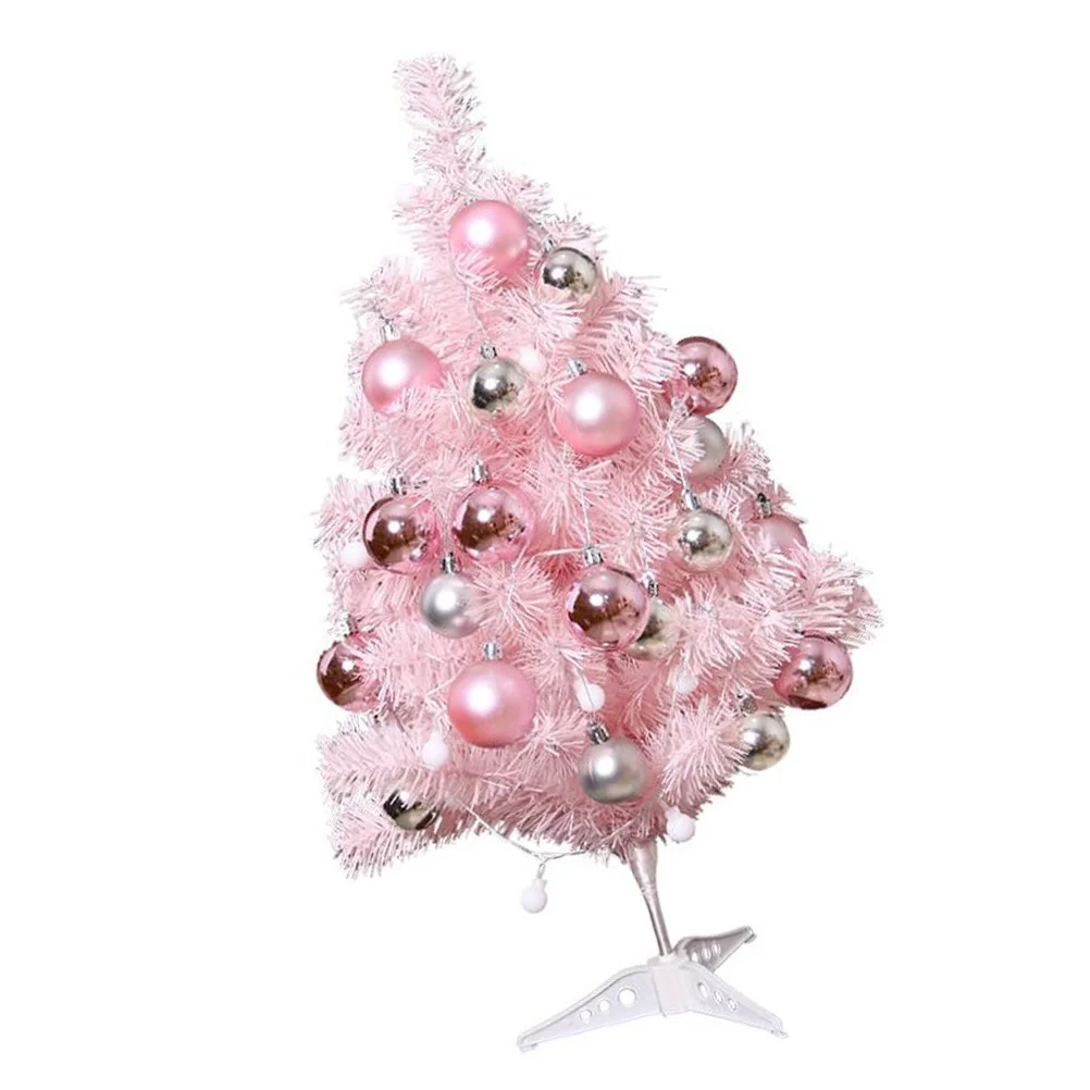 

PRETYZOOM Artificial Desktop Christmas Trees With LED String Light Hanging Ball Ornaments Xmas Party Christmas Decor With Lights