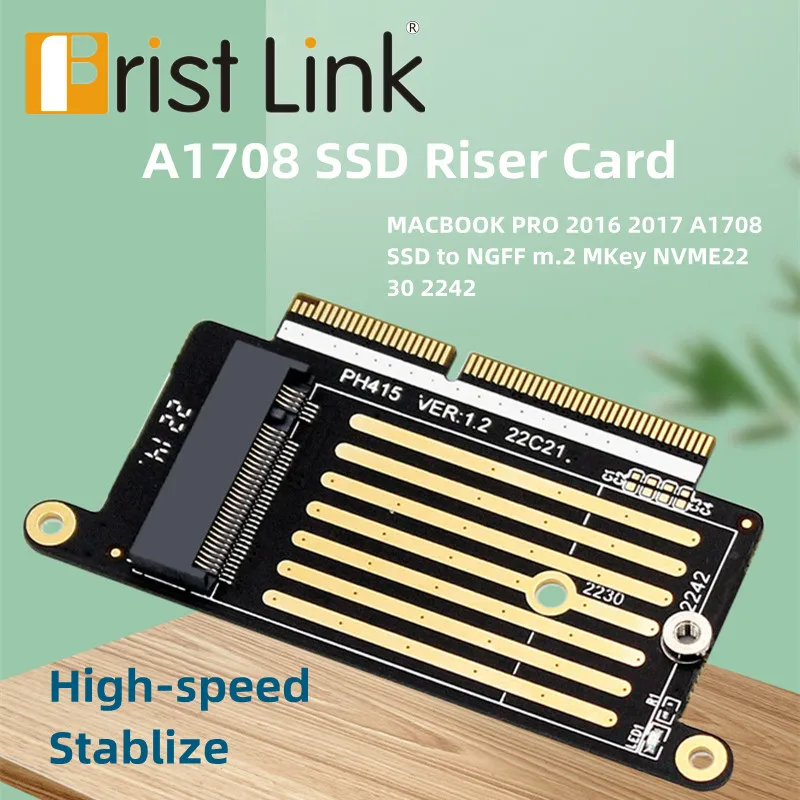 

MACBOOK PRO 2016 2017 A1708 SSD to NGFF m.2 MKey NVME22 30 2242