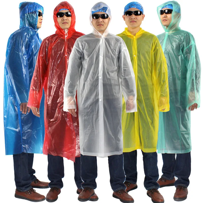 Bseical Lot De 5 Ponchos De Pluie Jetables Pour Adultes Et