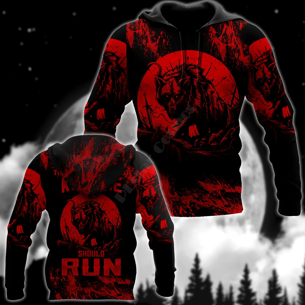 

Толстовка с капюшоном и принтом волка должна бежать 3D, толстовка на молнии, женские и мужские костюмы для косплея