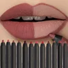 Nude Brown Lip Liner Pencil Lipstick Matte Smooth Waterproof Lipliner Long Lasting Non-stick Cup Lipstick Pen Beauty Cosmetics 1