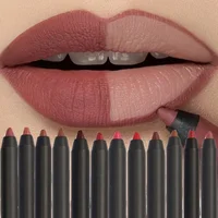Nude Brown Lip Liner Pencil Lipstick Matte Smooth Waterproof Lipliner Long Lasting Non-stick Cup Lipstick Pen Beauty Cosmetics 1