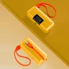 M&W Mini Power Bank 5000 mAh Compact Battery with Fast Charging - Built-in USB Type-C and Lightning Connectors 1