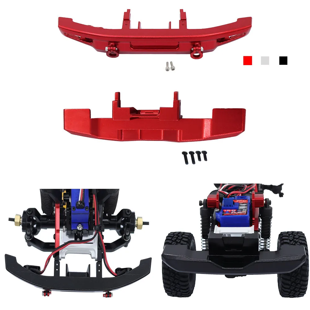 

Metal Front Rear Bumper for 1/18 RC Crawler Car TRX4M Bronco Upgrade Parts