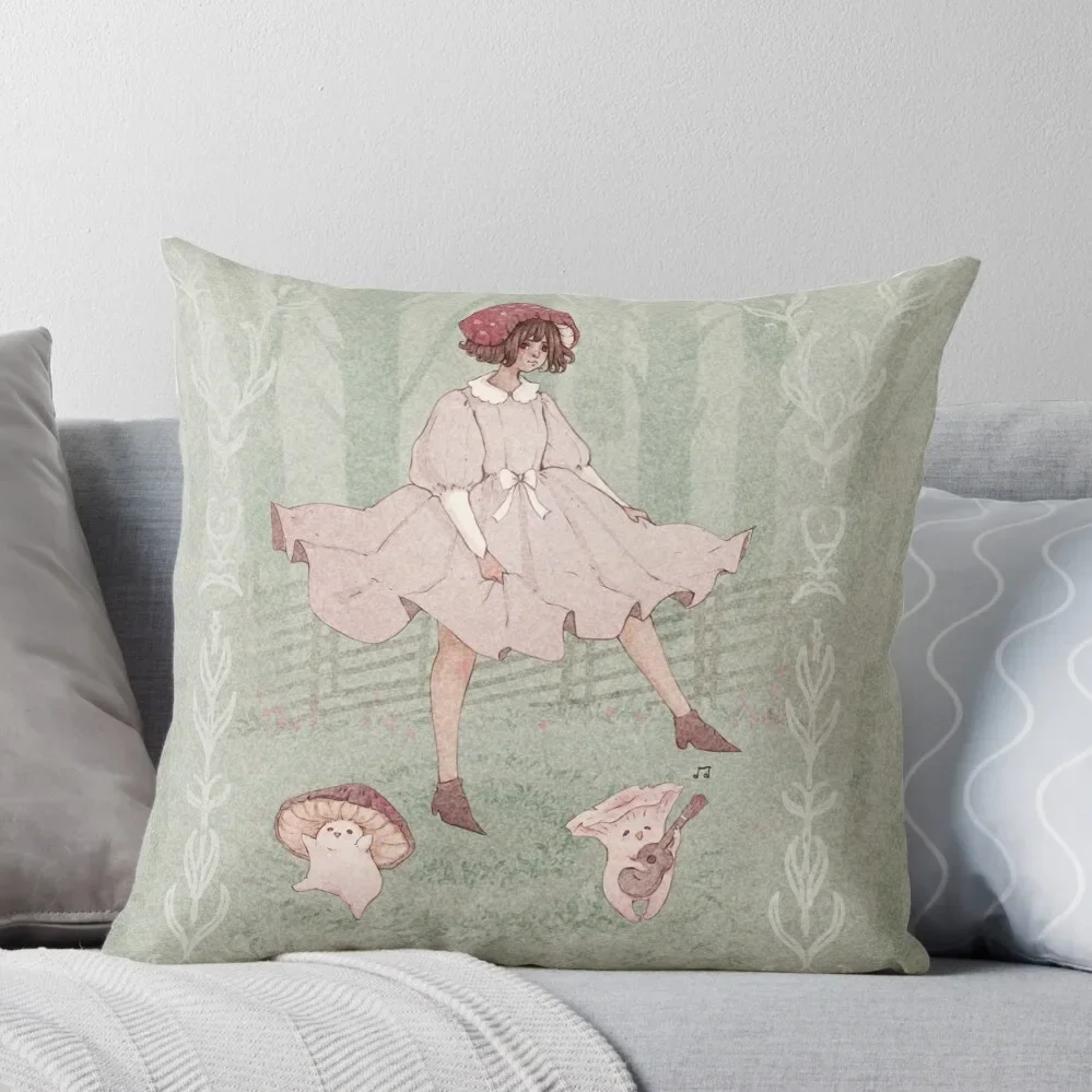 

Dancing mushrooms Throw Pillow Cushions For Sofa Christmas Covers