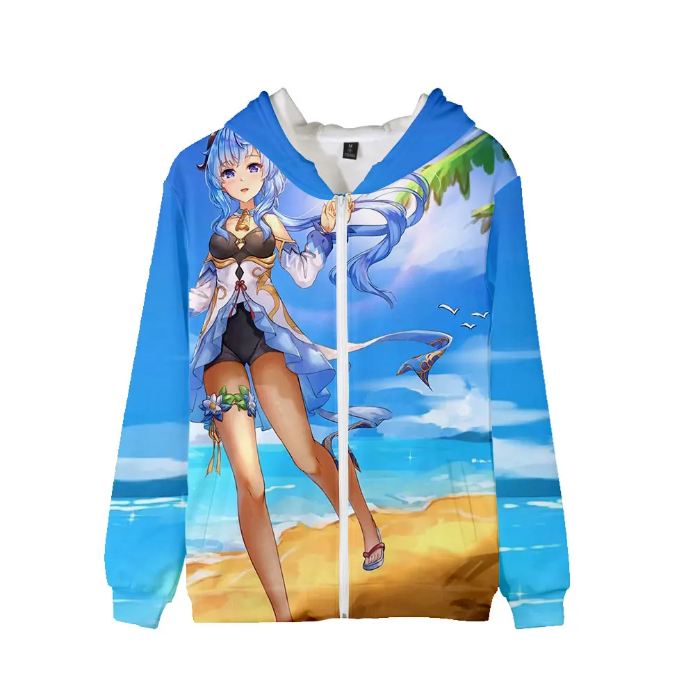 

Anime Printing Zipper Hoodie Harajuku Casual Sports Hooded Pullover Cardigan Shopping Travel Party Couple Wear Parent-child Wear