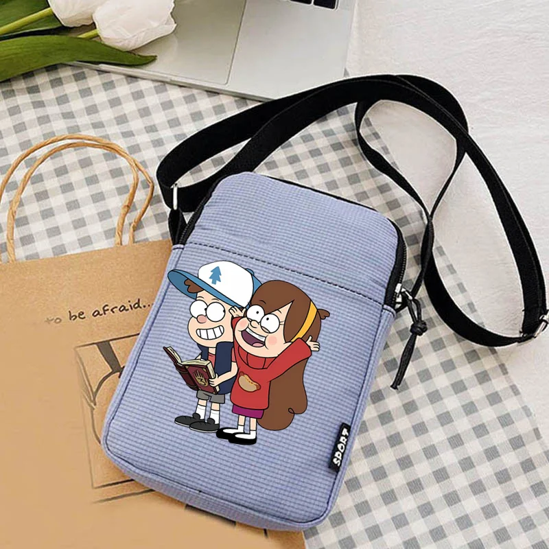 Gravity Falls Ladies Shoulder Bag Women's Small Funny Crossbody Phone Bags Students Single Shoulder Phone Bag Purse Underarm shoulder bag ladies handbag underarm bag crossbody bag