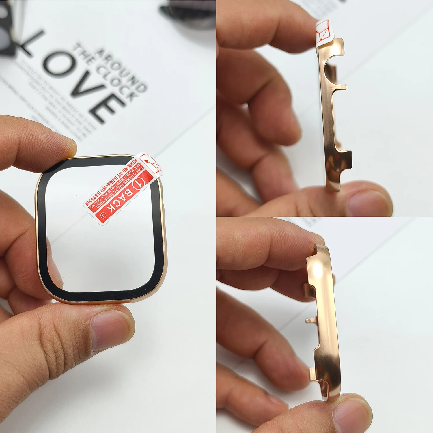 Fortschrittliche Schutzfolie aus Aluminiumlegierung, integrierte Schutzhülle für Apple Watch 46 45, 44–38 mm, Uhrengehäuse für iwatch S11 S10 – Detail 6