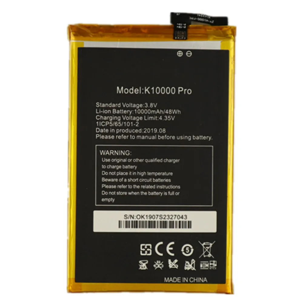 

Original K 10000 Pro Battery For Oukitel K10000 Pro 5.5inch MTK6750T Phone Battery 10000mAh High Quality Replacement Batteries