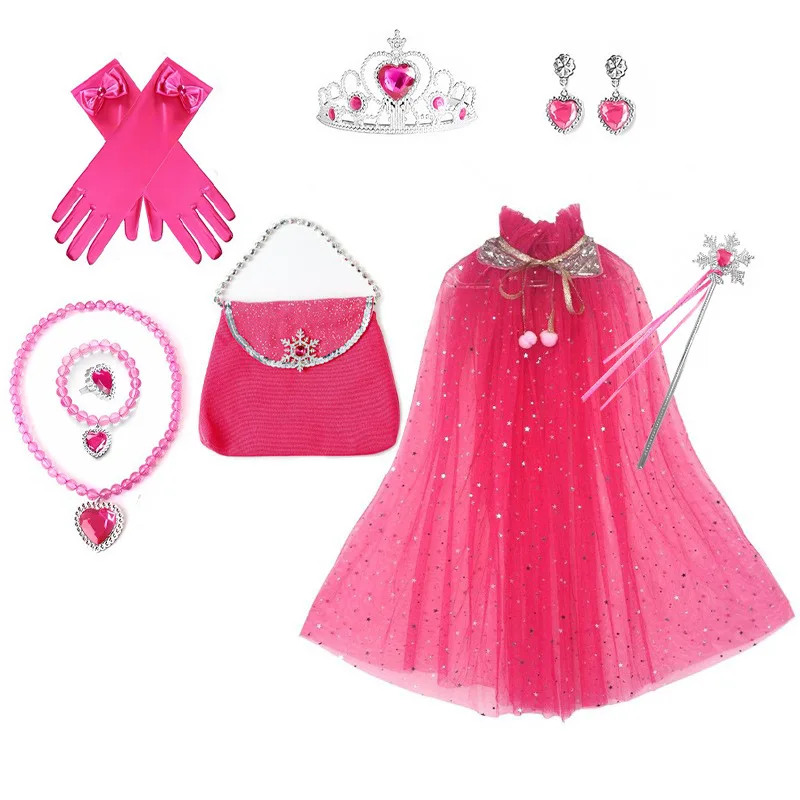 Disney Children's Crown Frozen Magic Wand Bag Set Princess Headwear Girls' Crown Hair Accessories
