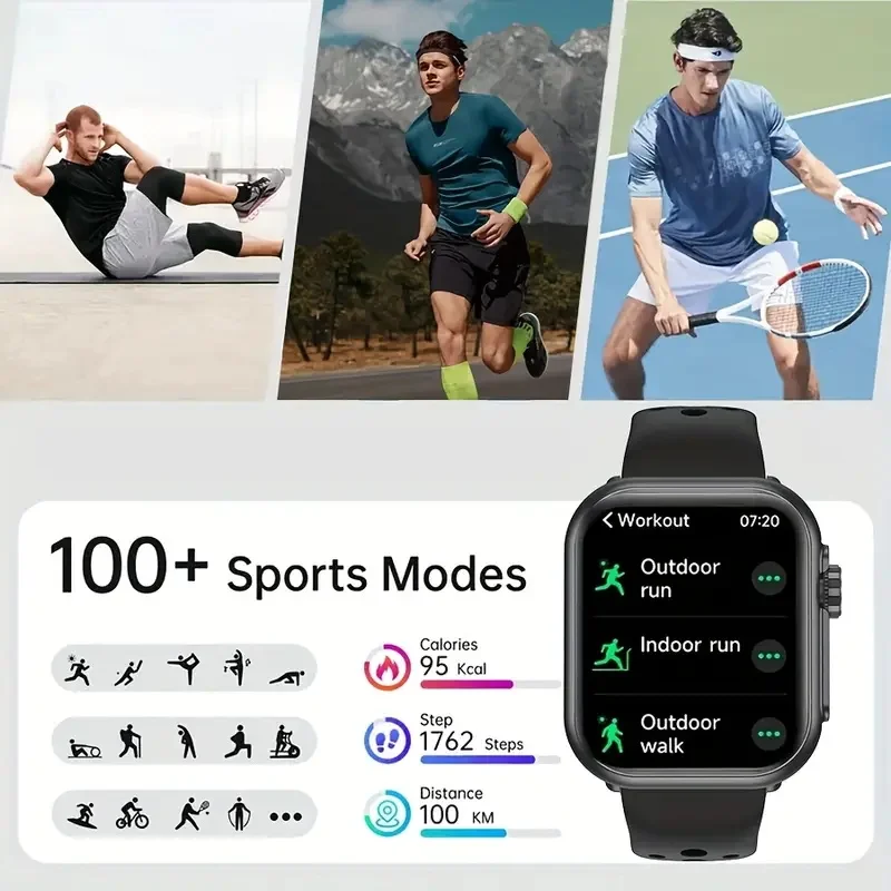 2025 nuevo para Xiaomi reloj inteligente hombres mujeres 1,85 pulgadas HD AMOLED pantalla completamente táctil IP68 impermeable Bluetooth llamada SmartWatch hombre - Imagen 5