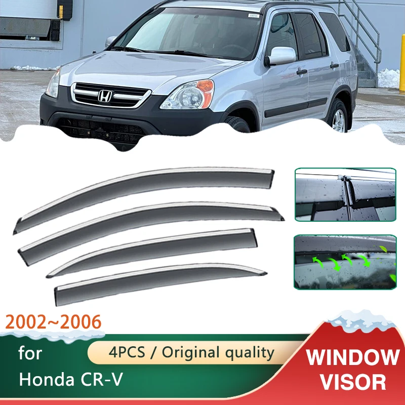 車の窓用日よけ,4個,honda CR-V crv cr v 2002〜2006,アクセサリー,日 