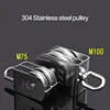 M15 & M20 & M25 & M32 304# Stainless Steel 360 Degree Rotation Single Wheel Pulley and Double Pulley Swivel 4