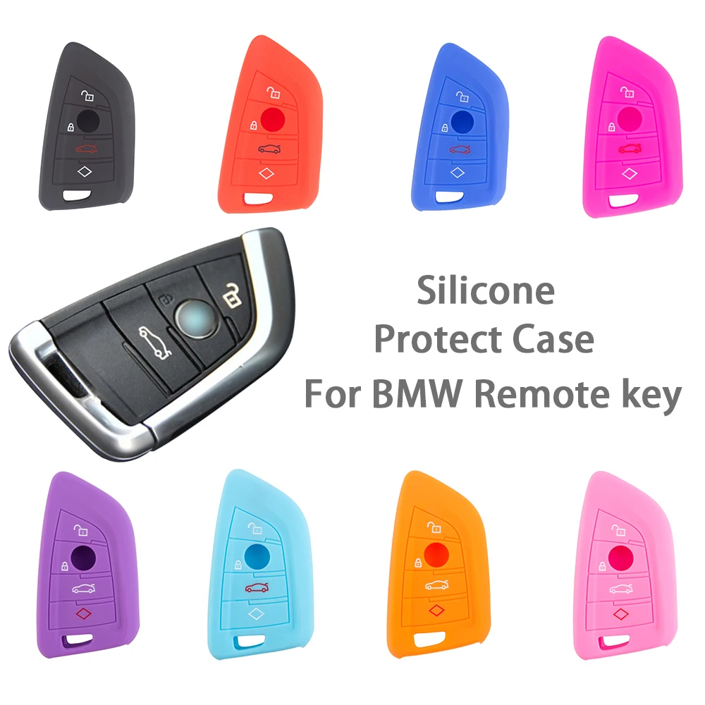 Premium Silicone Remote Key Protective Cover for BMW - Durable Car Accessory