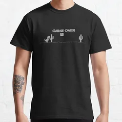 Retro Cactus Dinosaur Pixel Art T - Shirt - XXXL (Beige)