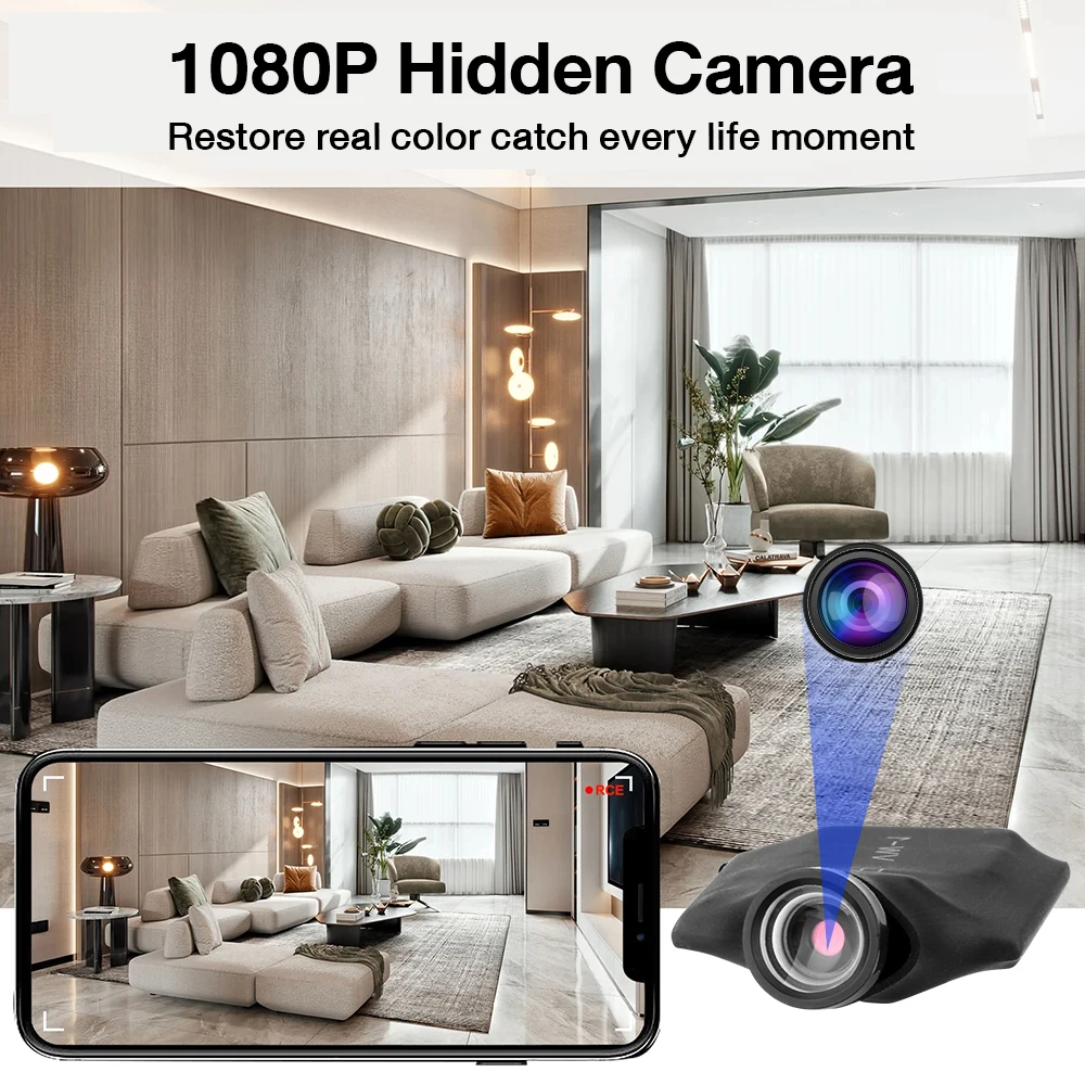 1080P HD Mini Camera DIY Wireless WiFi IP Camera Smallest Home Security Anti-theft Real-time Video Recorder Cam Remote View