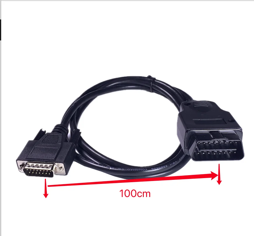 핫 카 연장 케이블, 1.5m OBD 2 OBD2 수-DB15 수 OBD2 16 핀-DB9 RS232 1.2M 케이블