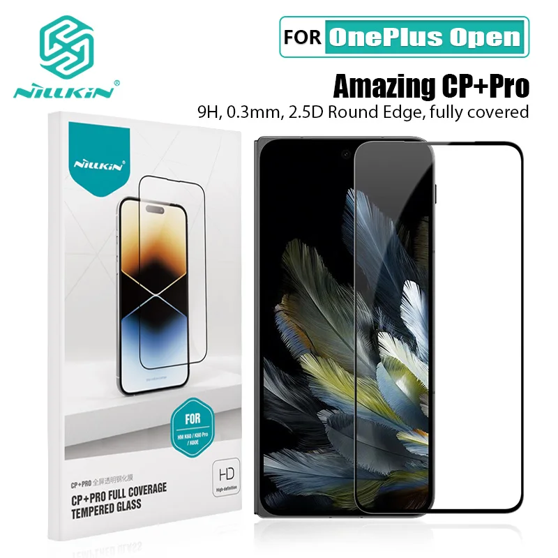 

For OnePlus Open 5G Tempered Glass NILLKIN Full Coverage Amazing CP+Pro Anti-Explosion Fully Screen Protector For OnePlus Open