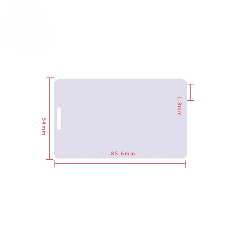 5Pcs RFID Clamshell Proximity H-ID Thick Card, Pure White Card, HID PROX II, T5577, 125Khz