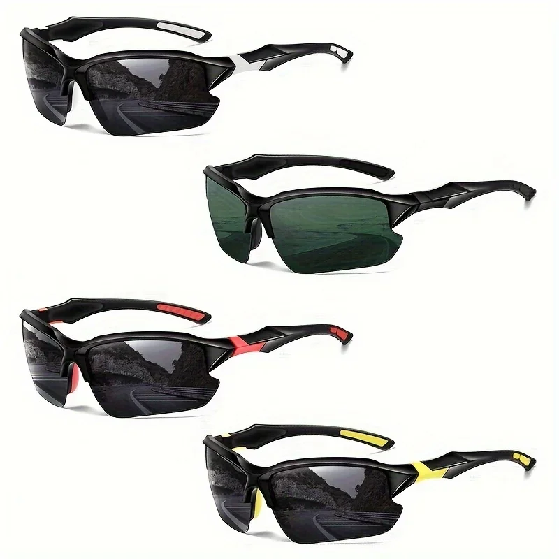 Polarized Sports Glasses Outdoor Polarized Fashionable Sports Glasses for Men and Women Windproof Suitable for Baseball Running Fishing Golf and Driving