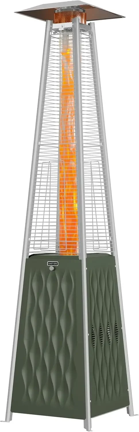 Description Picture 2 of itemPyramid Patio Heater 48,000 BTU Outdoor Patio Heater Quartz Glass Tube Propane Heater Triple Protection System With Wheels