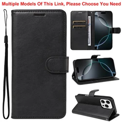 Premium Flip Wallet Leather Phone Case - Elegant and Durable Cover - Galaxy A24 (Black)
