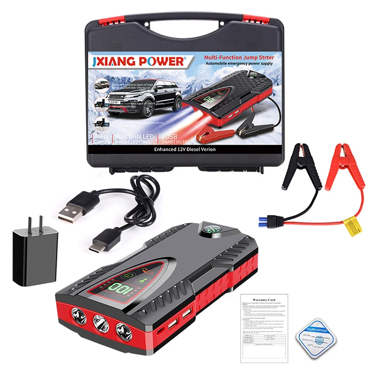 1000A Starthilfe Auto KFZ Car Ladegerät 99800mAh Jump Starter Booster Power  Bank