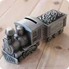 Creative Metal Train Coin Organizer Money Savings Bank Cute Piggy Banks For Kids Money Safe box PB018 5