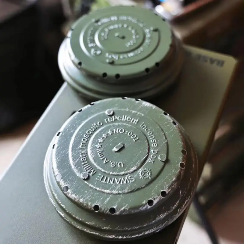 

Swante Mosquito Coil Plate Tactical Wind Military Camping Mosquito Repellent Rack Anti-scalding Fire Sandalwood Rack