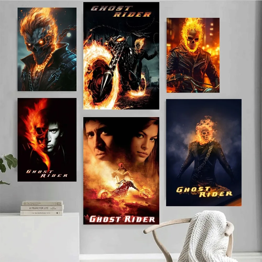 Moive Ghost Rider Poster Home Office Parete Camera Da Letto Soggiorno Cucina Decorazione Pittura
