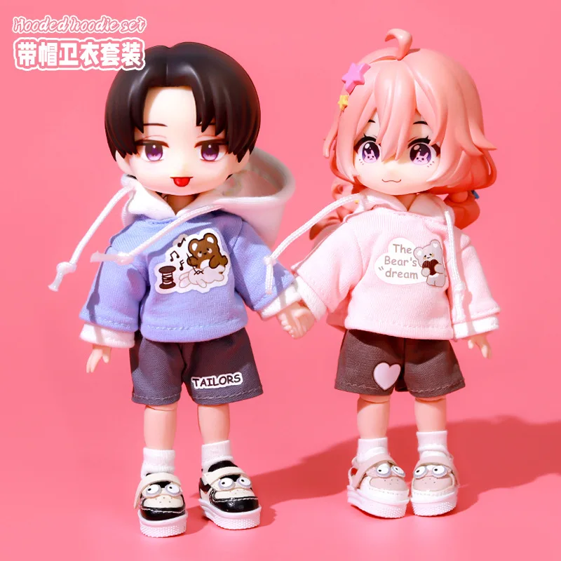 Dolls Accessories OB11 Doll New Hoodie Set Fashion Beautifu Toys Hobbies Brithday Present for Best Friend or Kid 2