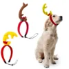 Christmas Pet Headwear Party Dress Up Antlers Hair Hoops Pet Supplies Christmas Hat Headbands Party Cosplay Accessories