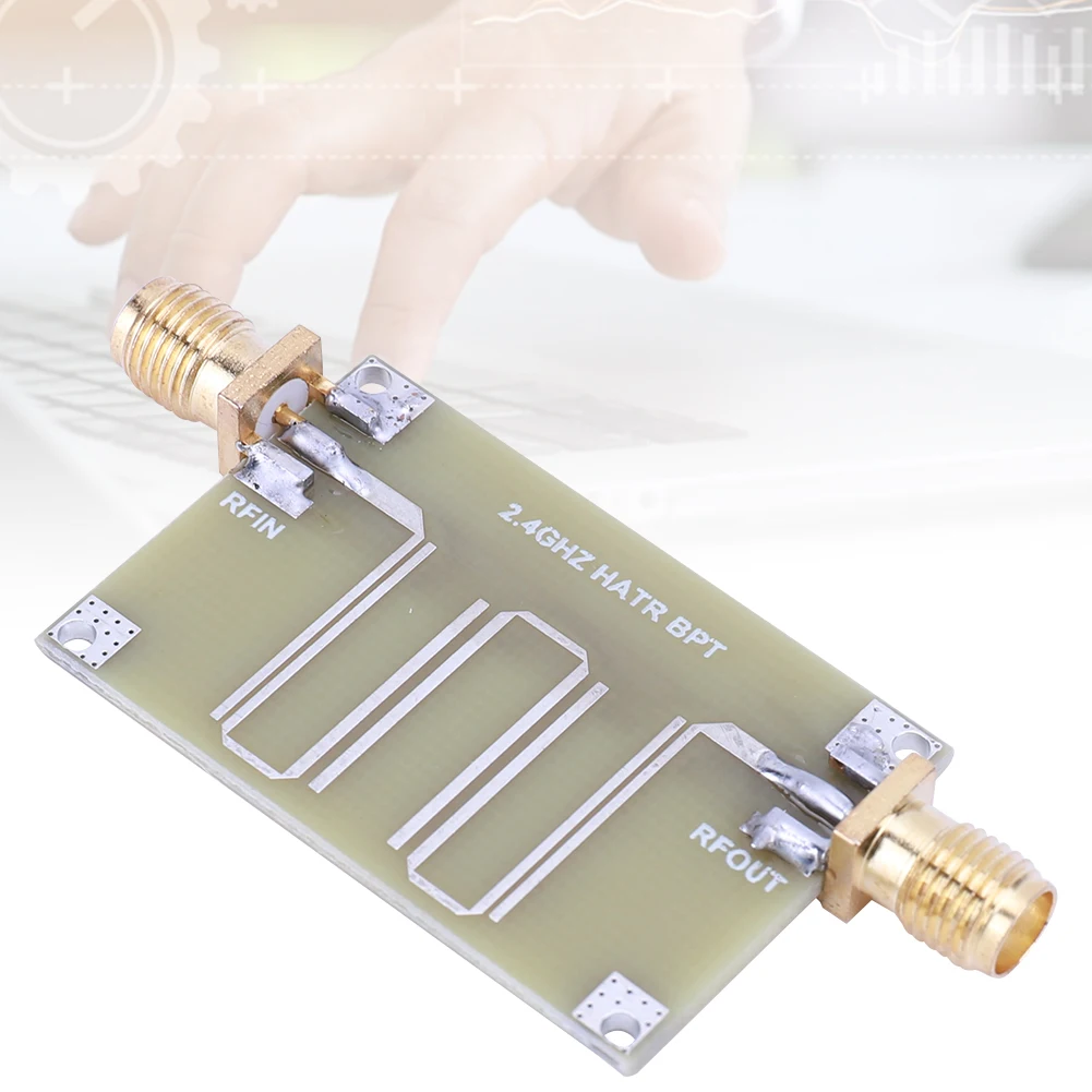 전자 부품 마이크로스트립 밴드패스 필터 모듈, 2.4GHz, 2.3-2.5GHz, 1.6mm 두께 마이크로스트립 필터