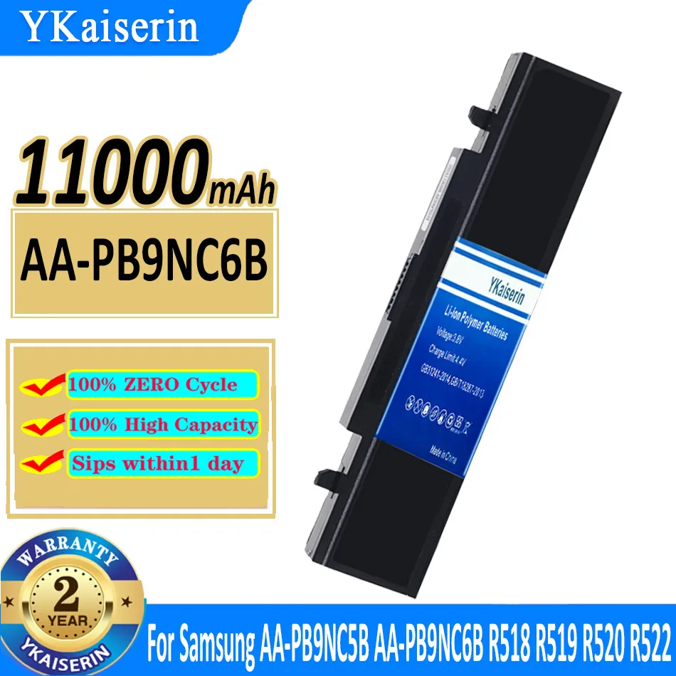 Batteria Per Laptop Ykaiserin Per Samsung Aa-Pb9Nc6B Aa-Pb9Ns6B Aa-Pb9Nc6W Aa-Pl9Nc6W R428 R429 R468 Np300 Np350 Rv410 Rv509 R530