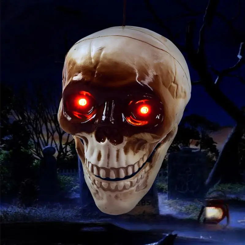 Animated Halloween Skull Heads with Motion Sensor