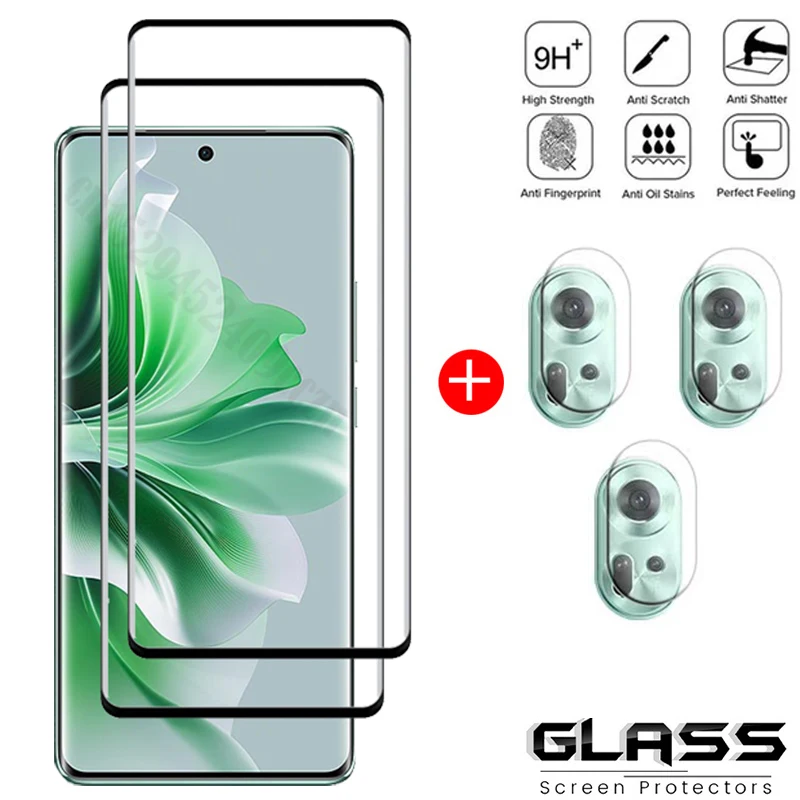 Enhanced Glass Screen and Camera Protector - Full Curved Tempered Coverage