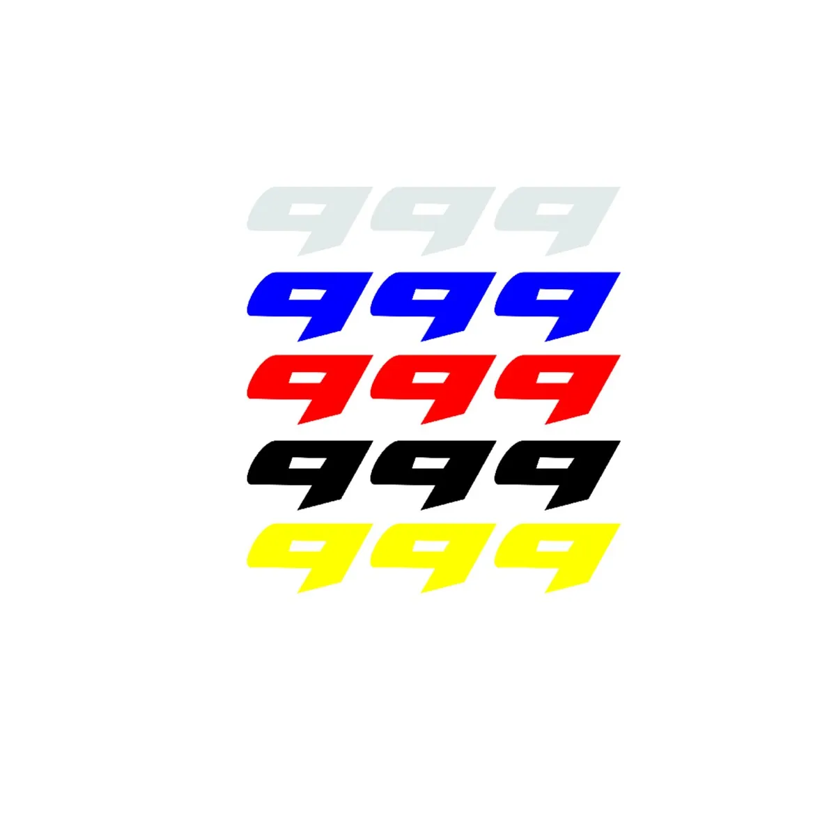 A pair General Purpose Motorcycle Waterproof Reflective sticker Waterbird modification for DUCATI 999